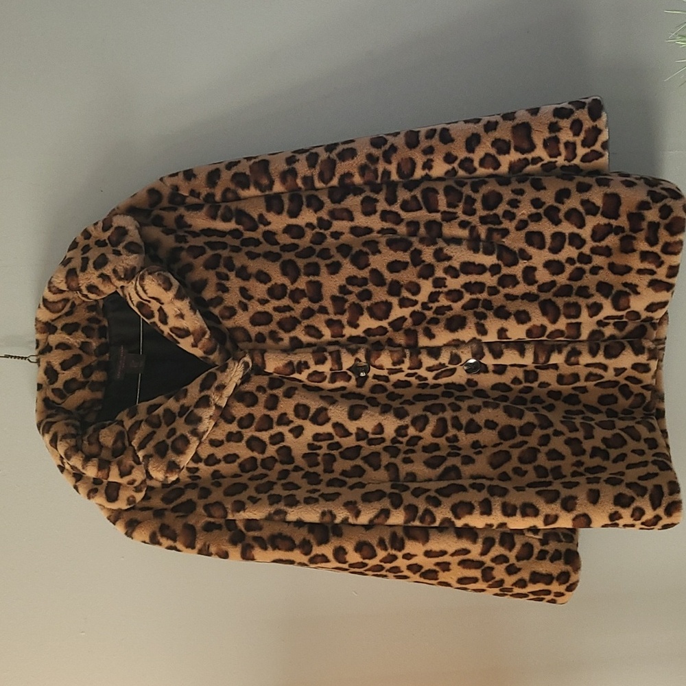 Christian Siriano Leopard Print Coat